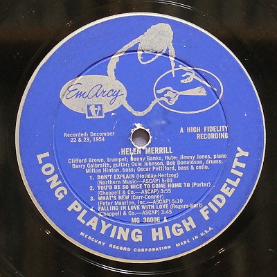 希少　ヘレン・メリル、フォークを歌う　アナログLPレコード ヘレン・メリル フォークを歌う SLH(J)58 | レコード買取